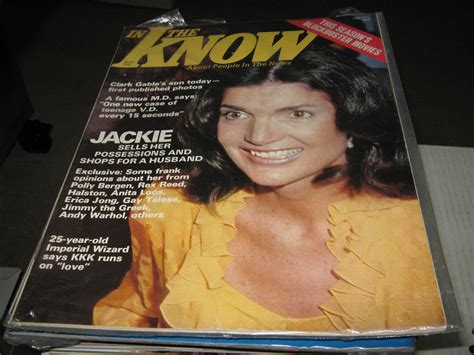 In the Know Magazine Jackie O Clark Gable s Son Teenage VD Andy warhol November 1975 PDF