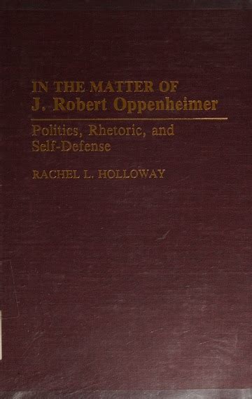 In the Matter of J. Robert Oppenheimer Politics Epub