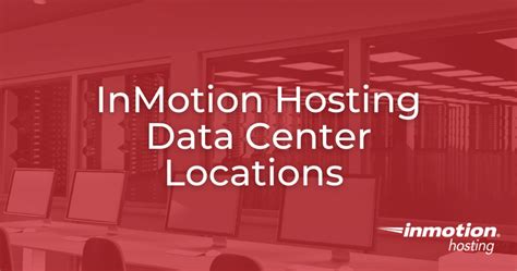 Map showing InMotion Hosting data center locations globally