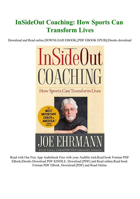 InSideOut Coaching How Sports Can Transform Lives PDF