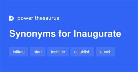 Inaugurate Synonym: Elevate Your Writing with Powerful Alternatives