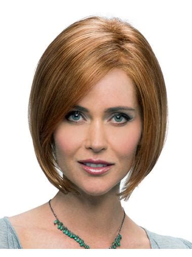 IncLace Frontible Synthetic Auburn Straight Medium Wigs