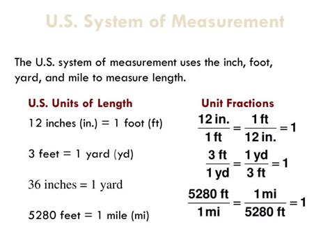 Inch and Yard: The Units of Length