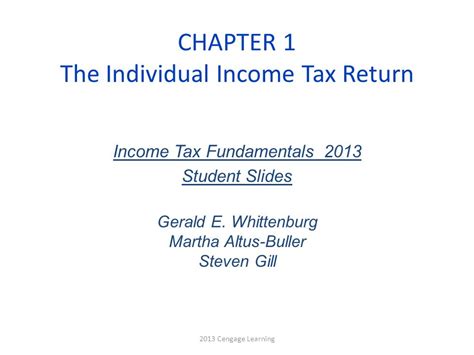 Income Tax Fundamentals Solutions Chapter 1 PDF