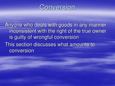 Inconsistent Conversions: