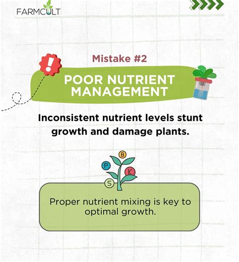 Inconsistent nutrient levels: