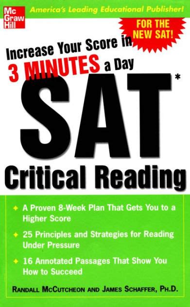 Increase Your Score in 3 Minutes a Day SAT Critical Reading Reader