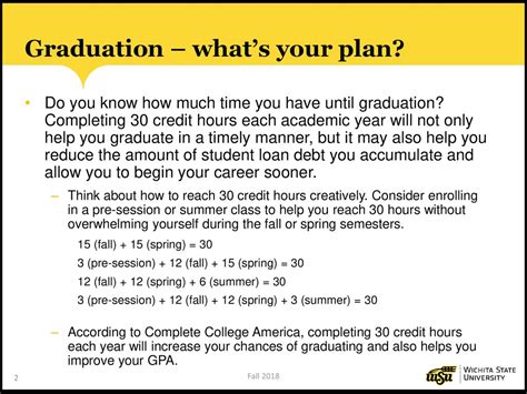 Increase your chances of graduating.