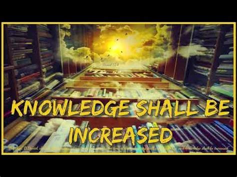 Increased Knowledge of Scripture: