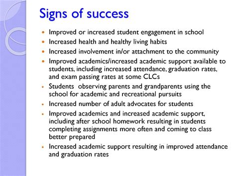Increased Student Success:
