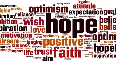 Increased hope and optimism: