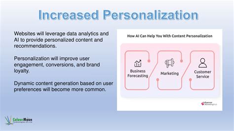 Increased personalization: