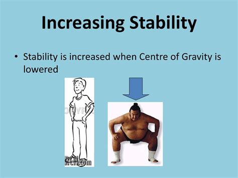Increased stability