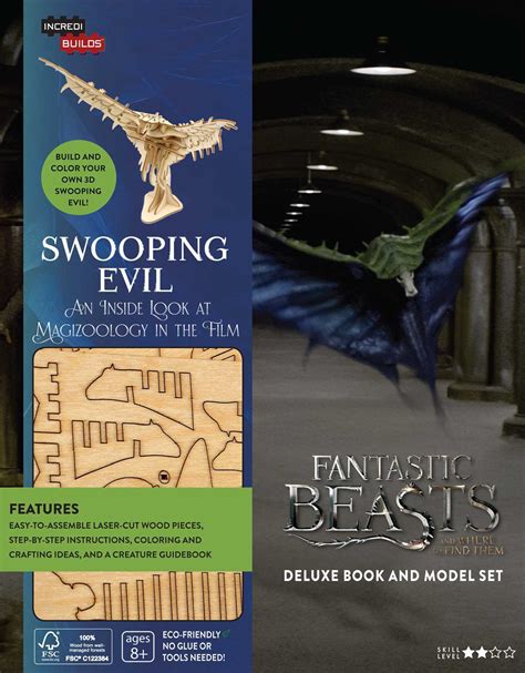 IncrediBuilds Fantastic Beasts and Where to Find Them Swooping Evil Deluxe Book and Model Set Doc