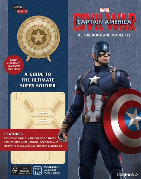 IncrediBuilds Marvel s Captain America Civil War Deluxe Book and Model Set A Guide to the Ultimate Super Soldier Reader