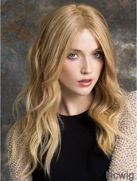 Incredible Blonde Wavy Long Human Hair Wigs & Half Wigs