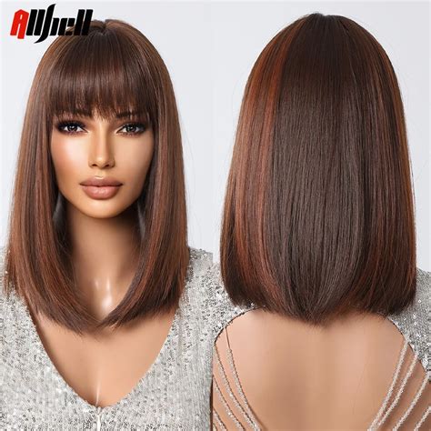 Incredible Brown Synthetic Medium Wigs: Unveil Your Versatility!