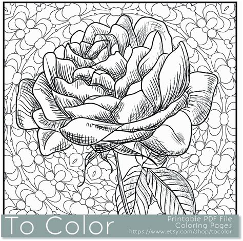 Incredible Flower coloring book for Adults Epub