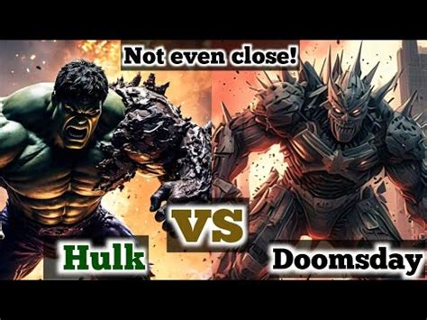 Incredible Hulk vs. Doomsday: A Colossal Clash of Titans