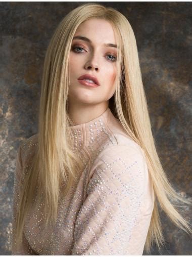 Incredible Long Straight Blonde Layered Human Hair Wigs