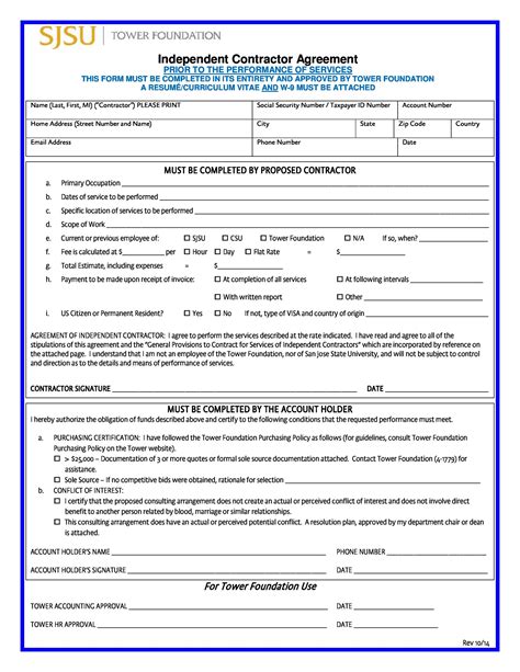 Independent Contractor Template