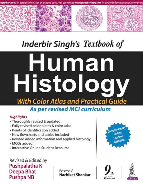 Inderbir Singhs Textbook of Human Histology (With Colour Atlas and Practical Guide) 7th Edition Doc