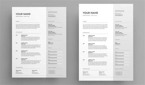 Indesign Resume Template