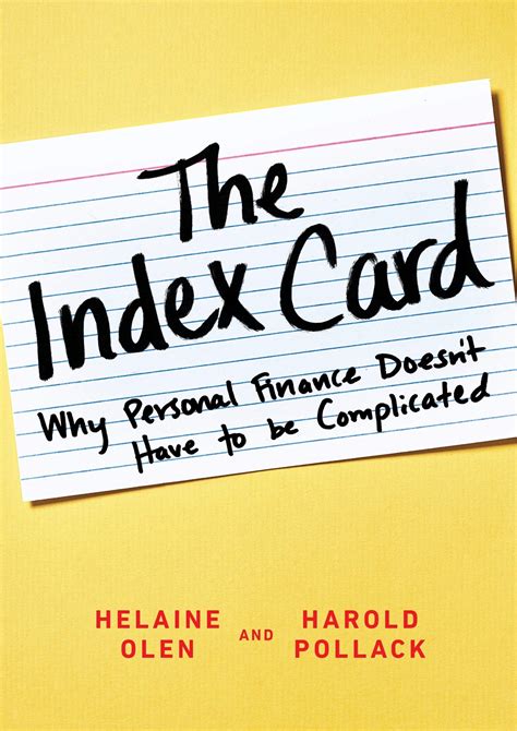 Index Card Personal Finance Complicated Kindle Editon