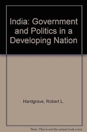 India Government and Politics in a Developing Nation Reader