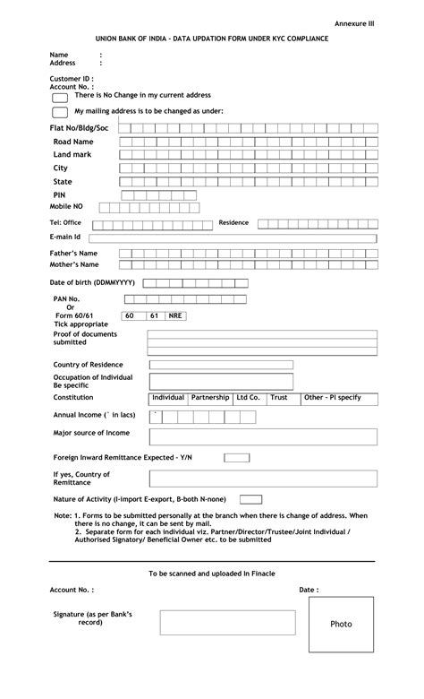 Indian Bank KYC Updation Form Online: A Comprehensive Guide