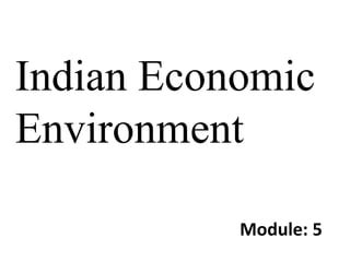 Indian Economic Environment PDF