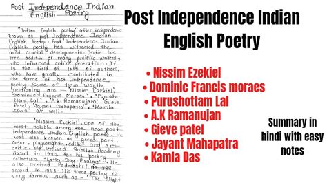 Indian English Poetry After Independence PDF