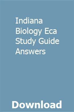 Indiana Biology Eca Practice Test Answers PDF