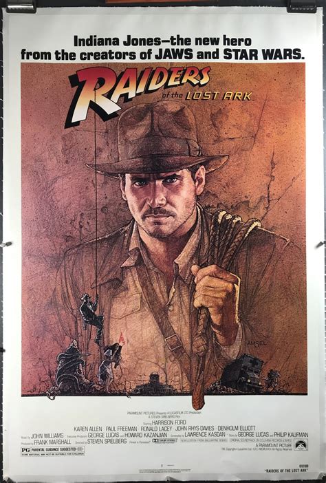 Indiana Jones and the Raiders of the Lost Ark Poster: An Icon of Adventure and Cinematic Excellence