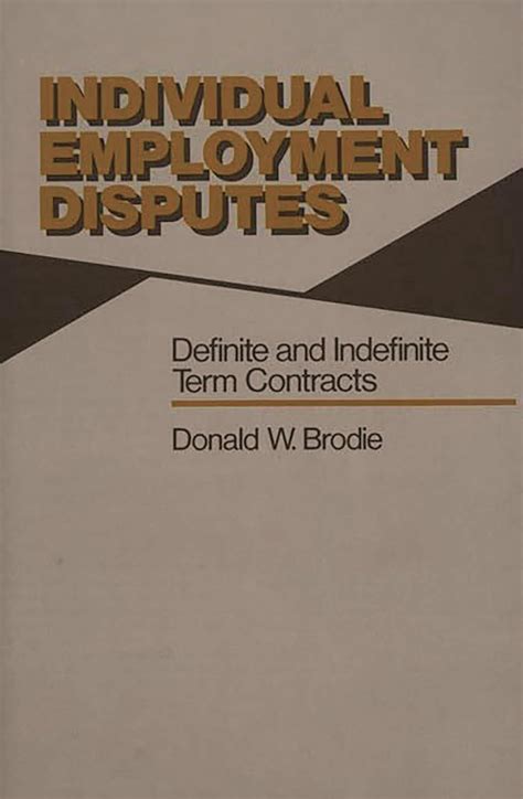 Individual Employment Disputes Definite and Indefinite Term Contracts PDF