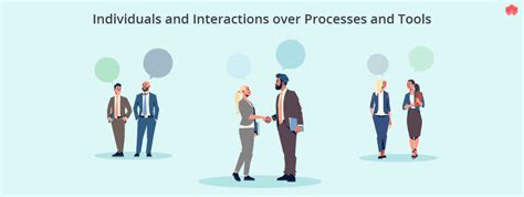 Individuals and interactions over processes and tools: