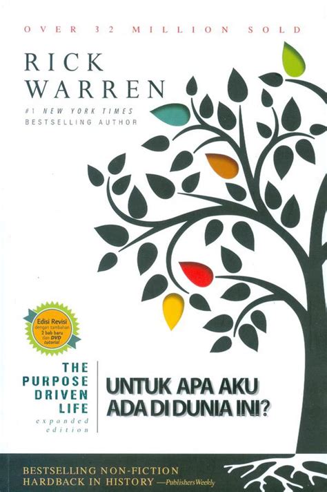 Indonesian Language Edition The Purpose Driven Life What on Earth Am I Here for EXPANDED Untuk Apa Aku Ada Di Dunia Ini Comes with Special Supplementary DVD PDF