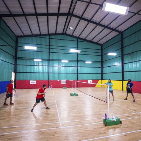 Indoor Badminton Courts: