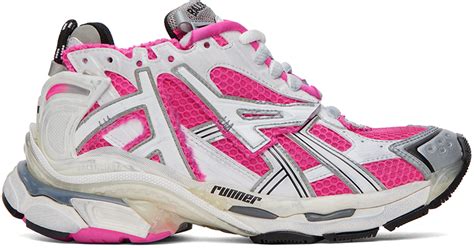 Indulge in Fashion's Epitome: The Alluring Pink and White Balenciaga Sneakers