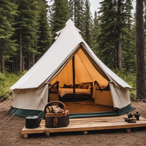 Indulge in Nature's Warmth with a Canvas Tent Wood Stove