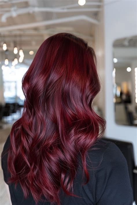 Indulge in the Enchanting Embrace of Dark Cherry Hair