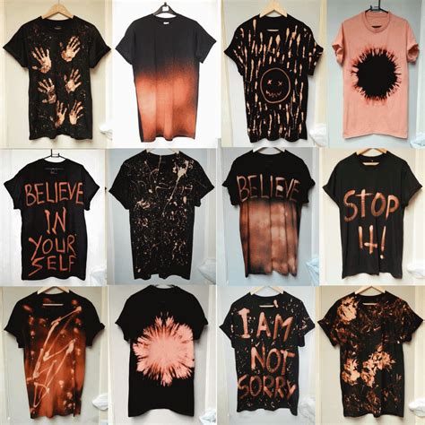 Indulge in the Grunge Aesthetic with Bleach-Dyed Tees