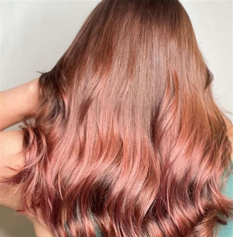 Indulge in the Opulence of Brown Rose Gold Hair