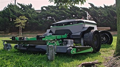 Industrial robot mowers