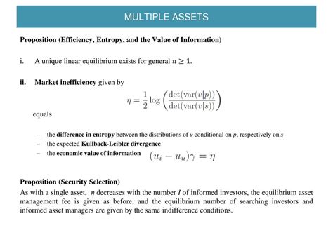 Inefficient handling of multiple assets: