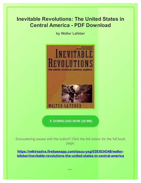 Inevitable Revolutions United States in Central America Ebook PDF