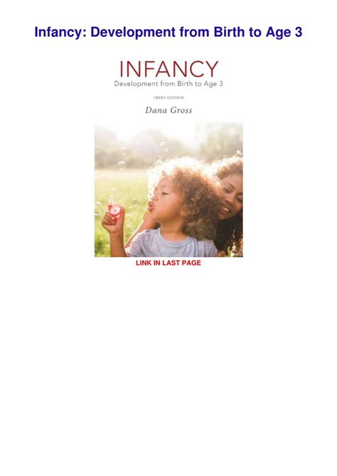 Infancy: Development From Birth to Age 3 Ebook Reader