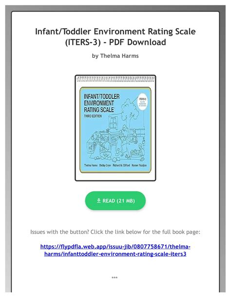 Infant/Toddler Environment Rating Scale Ebook Epub