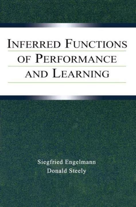Inferred Functions of Performance and Learning Epub