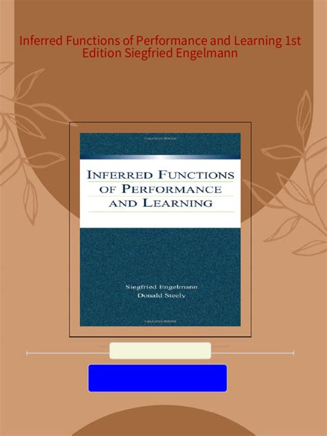 Inferred Functions of Performance and Learning Doc